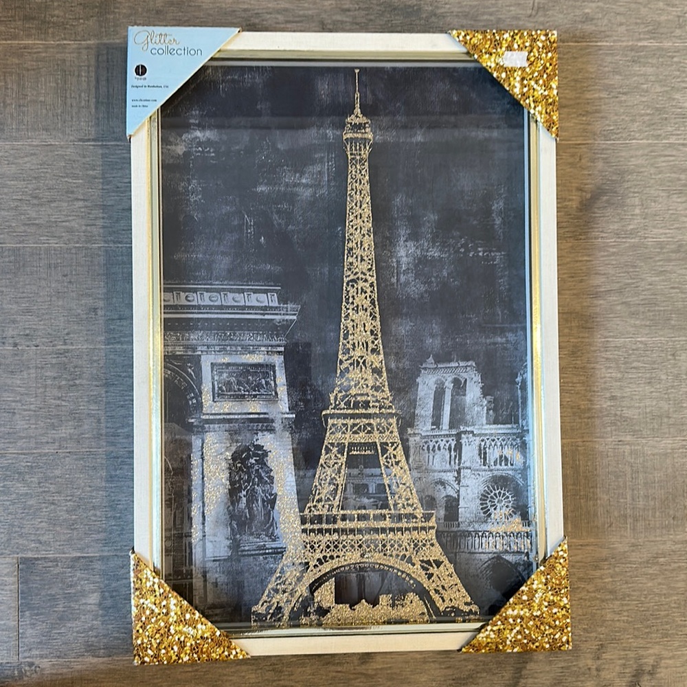 Paris Glitter Art Work